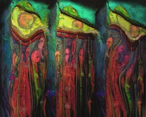 Abstract representation of multiple realities from Everything IS, a visual and philosophical theory of everything by Sarah Curtiss